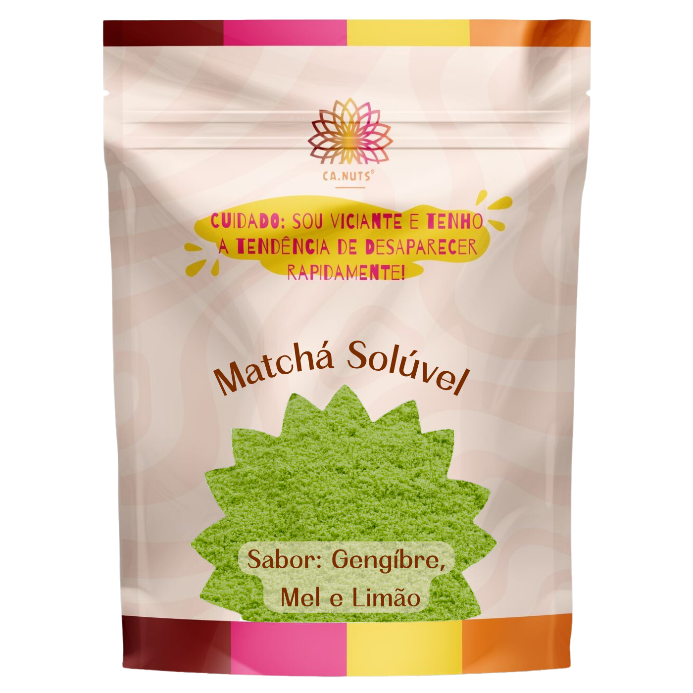 Matcha em pó solúvel (Gengibre, Mel e Limão) Premium Ca.Nuts