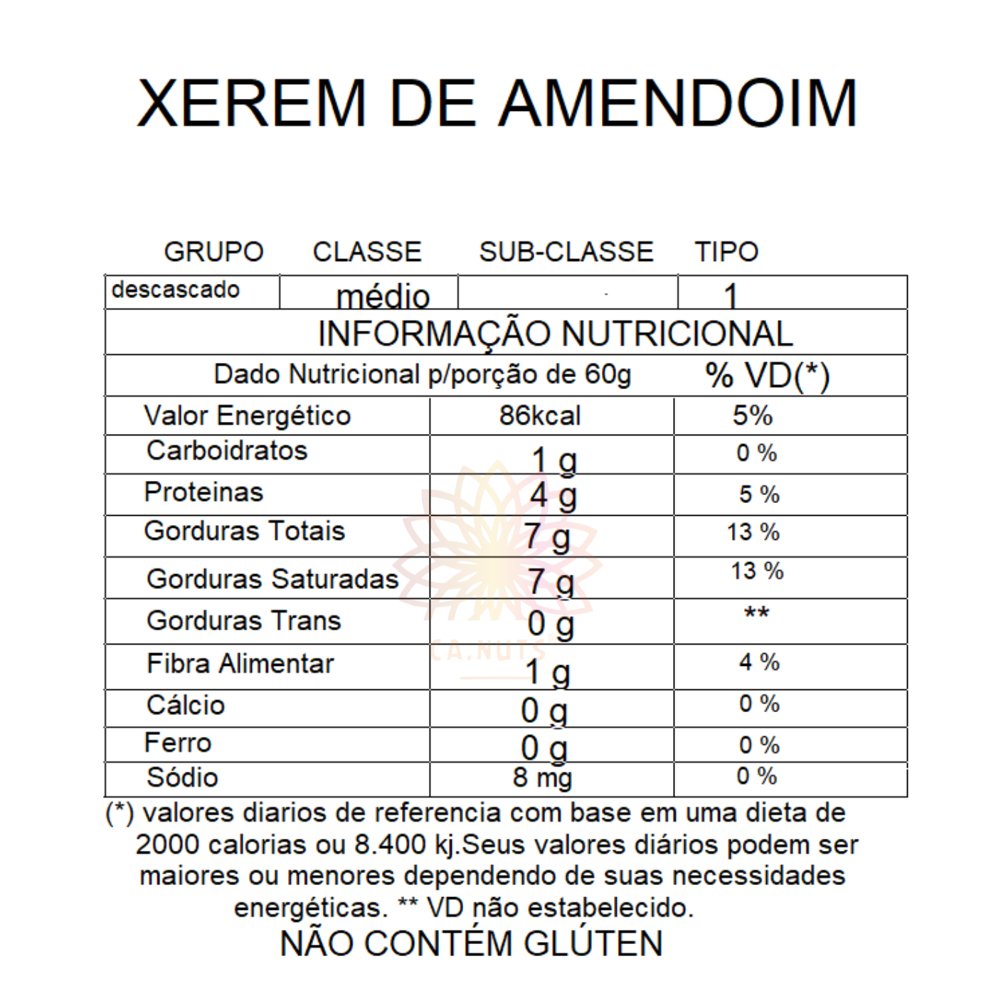 Xerém de Amendoim premium | Marca Ca.Nuts - Ca.Nuts