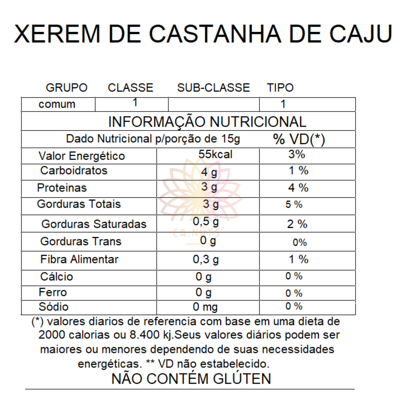 Xerém de Castanha de Caju Premium | Marca Ca.Nuts - Ca.Nuts