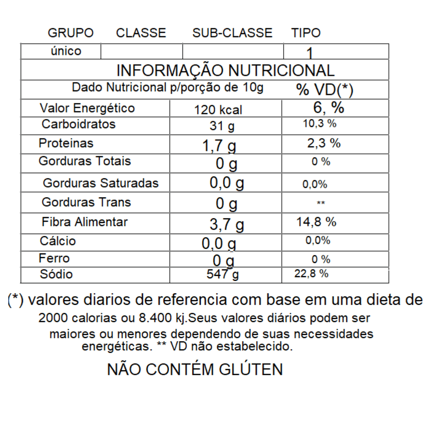 Bicarbonato de Sódio Solúvel Ca.Nuts - Ca.Nuts