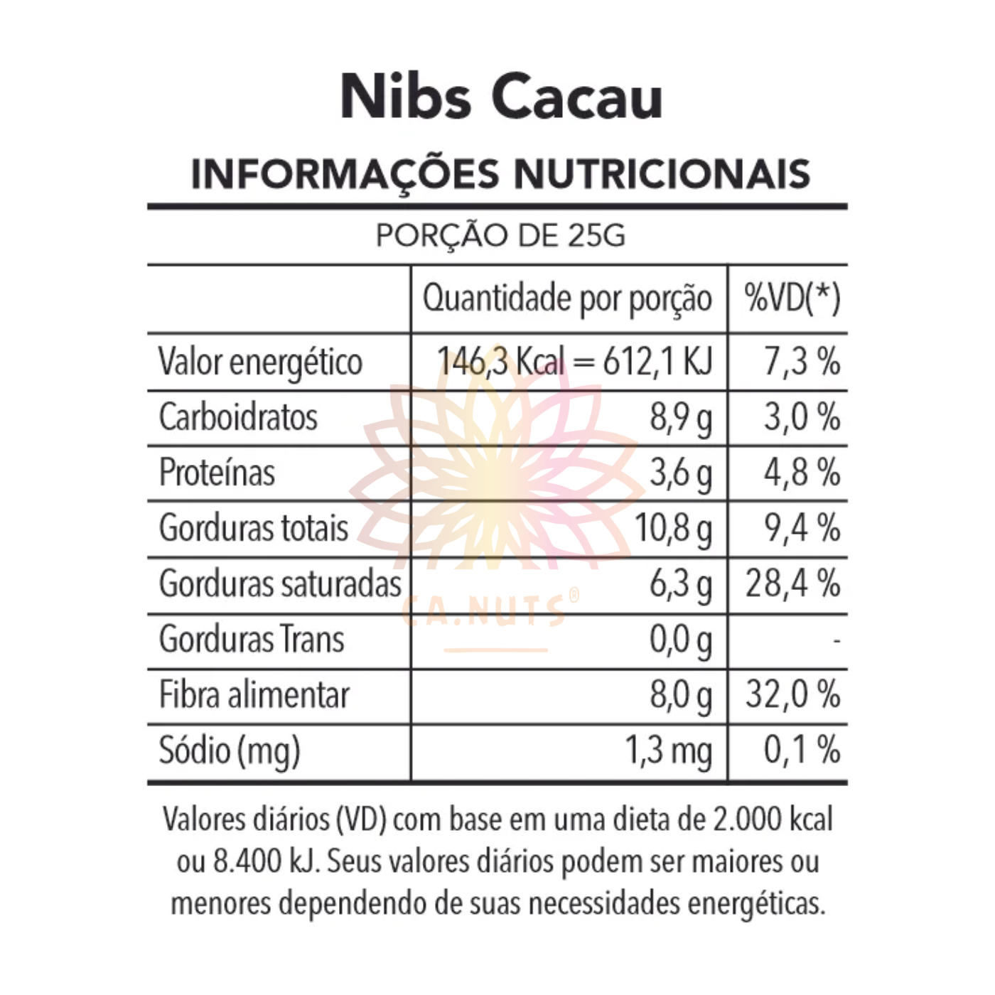 Nibs de Cacau Premium - Ca.Nuts - Ca.Nuts