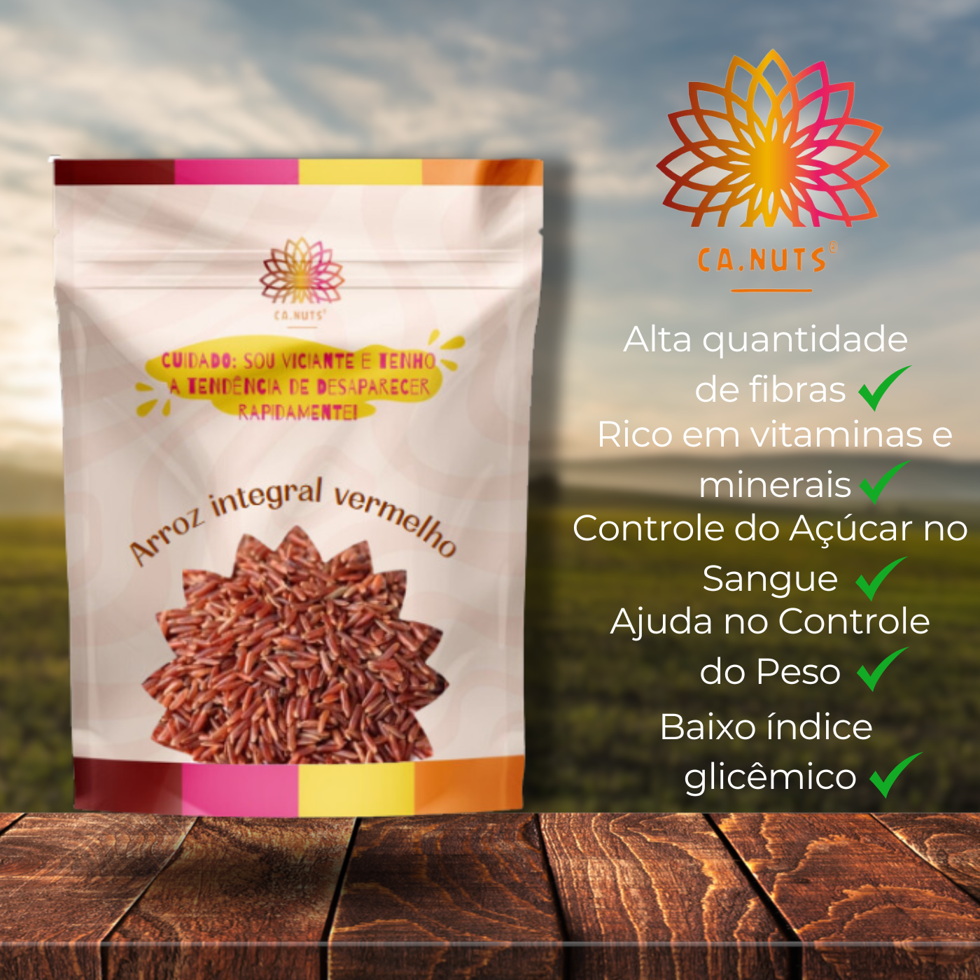 Arroz Integral Vermelho Premium Ca.Nuts