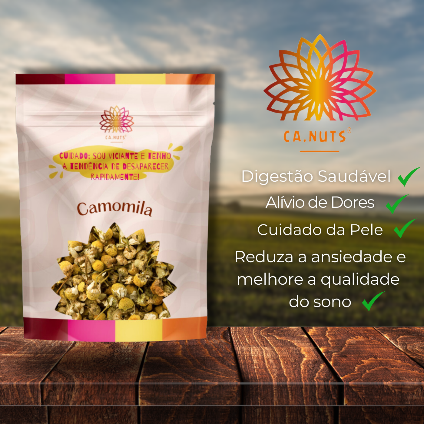 Chá de Camomila Premium Ca.Nuts I Linha de Chás