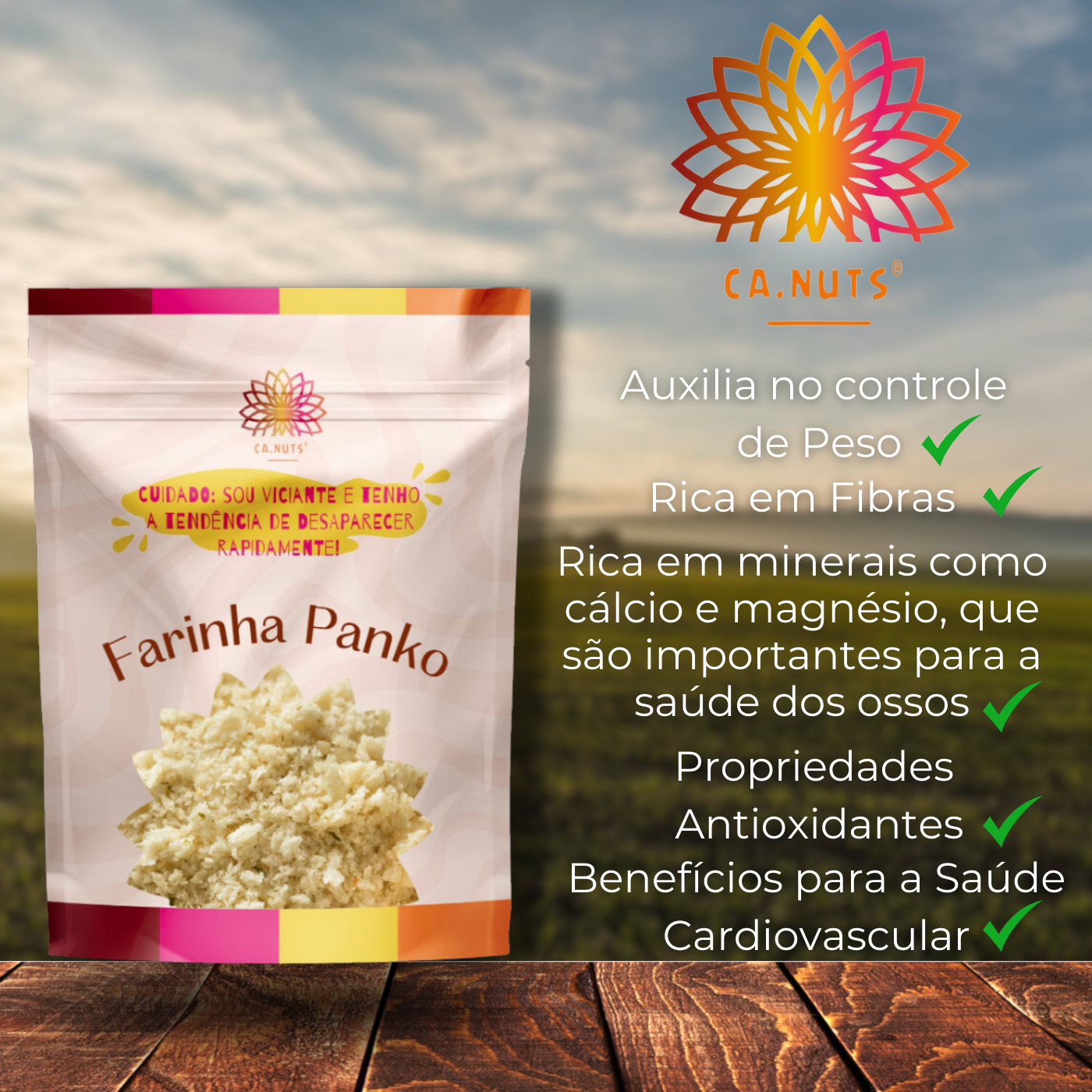 Farinha Panko Premium Ca.Nuts