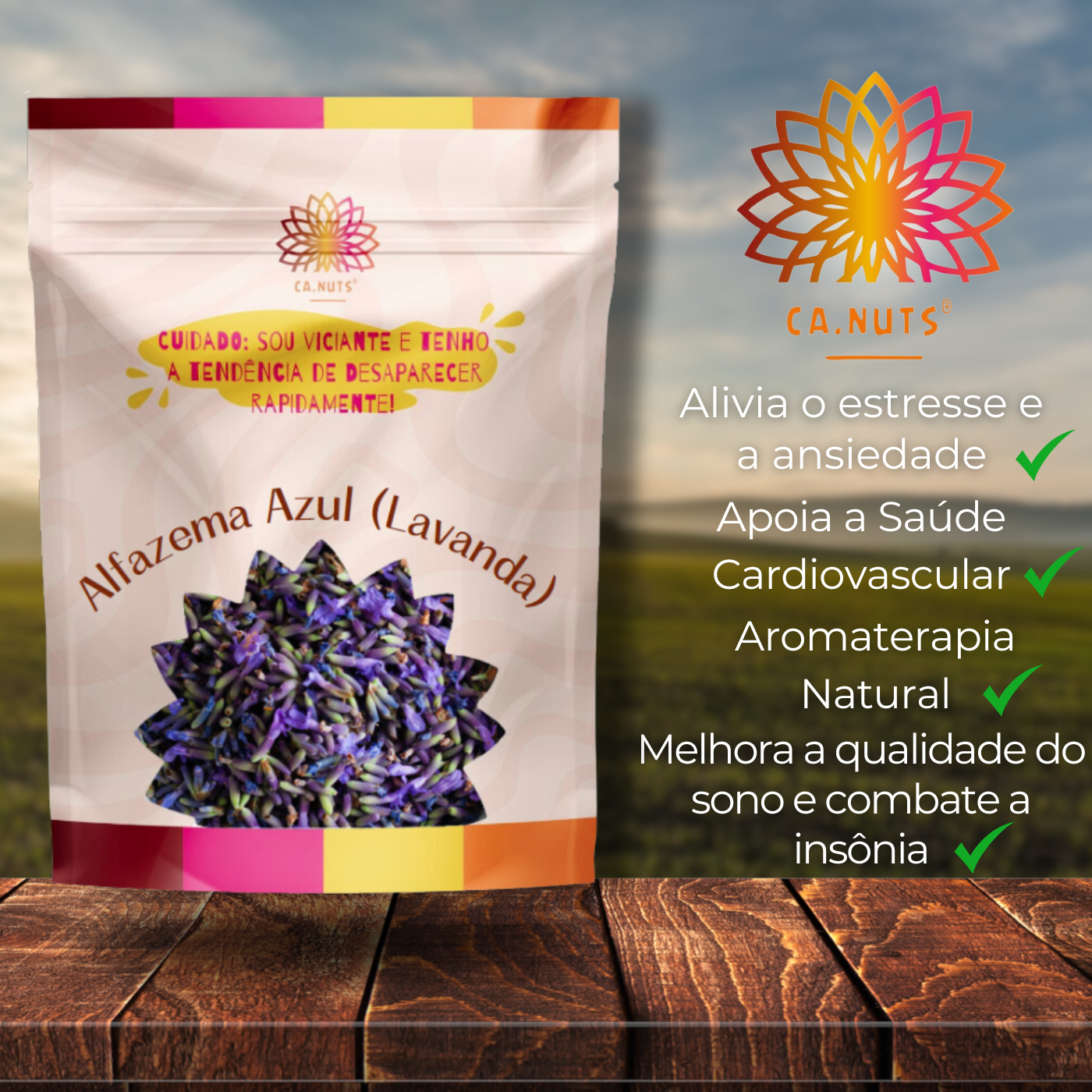 Alfazema Azul Premium Ca.Nuts (Lavanda)