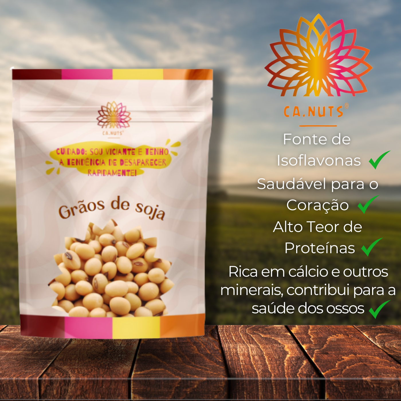 Grãos de Soja Premium Ca.Nuts