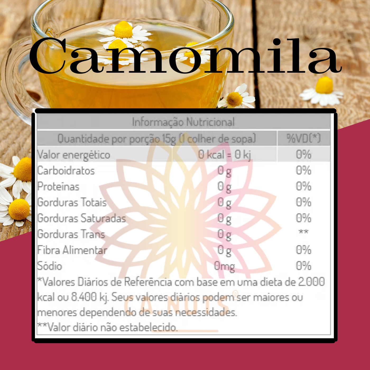 Chá de Camomila Premium Ca.Nuts I Linha de Chás