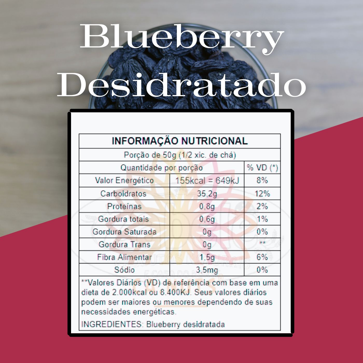 Dried Blueberry (blueberry) Ca.Nuts 