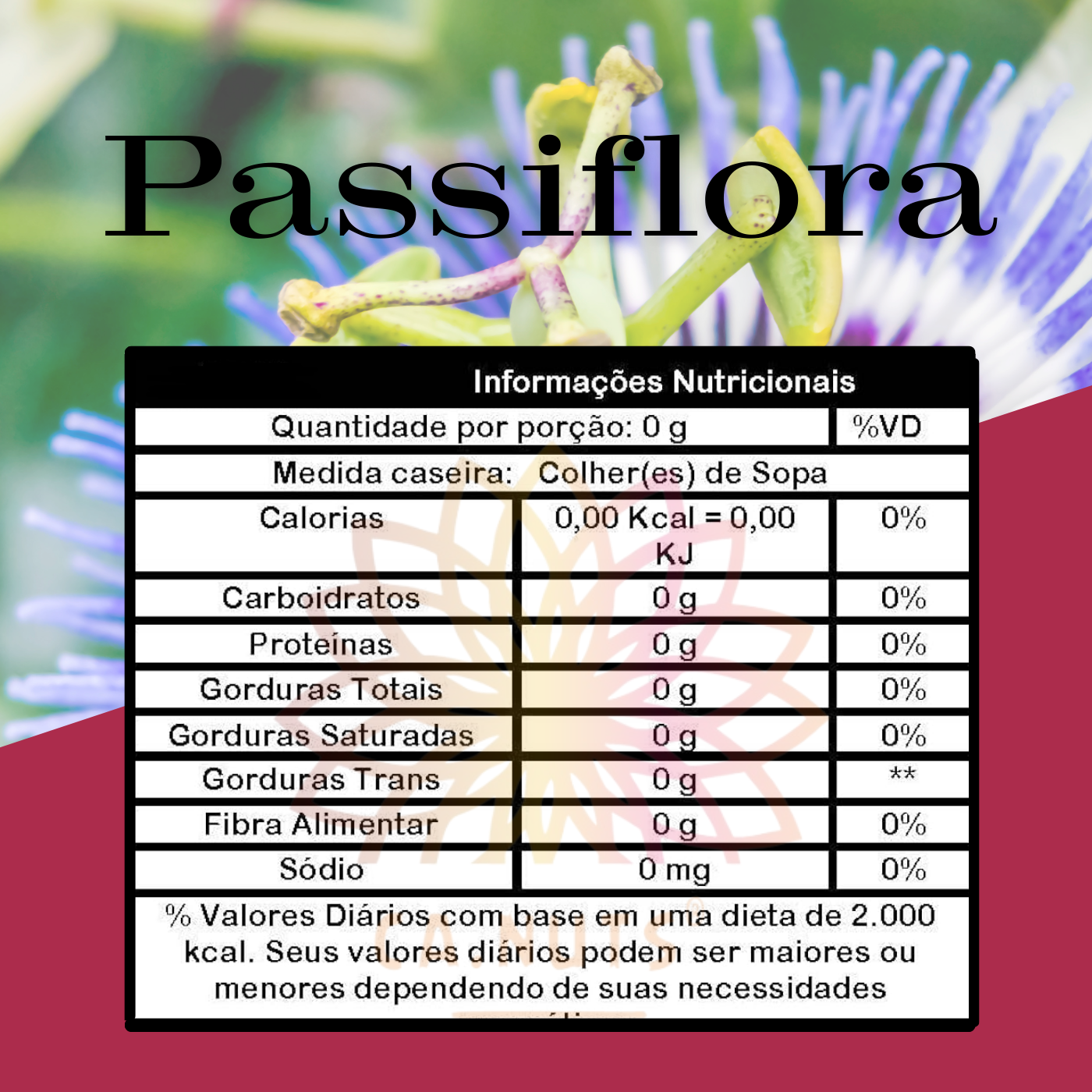 Chá de Passiflora Premium Ca.Nuts