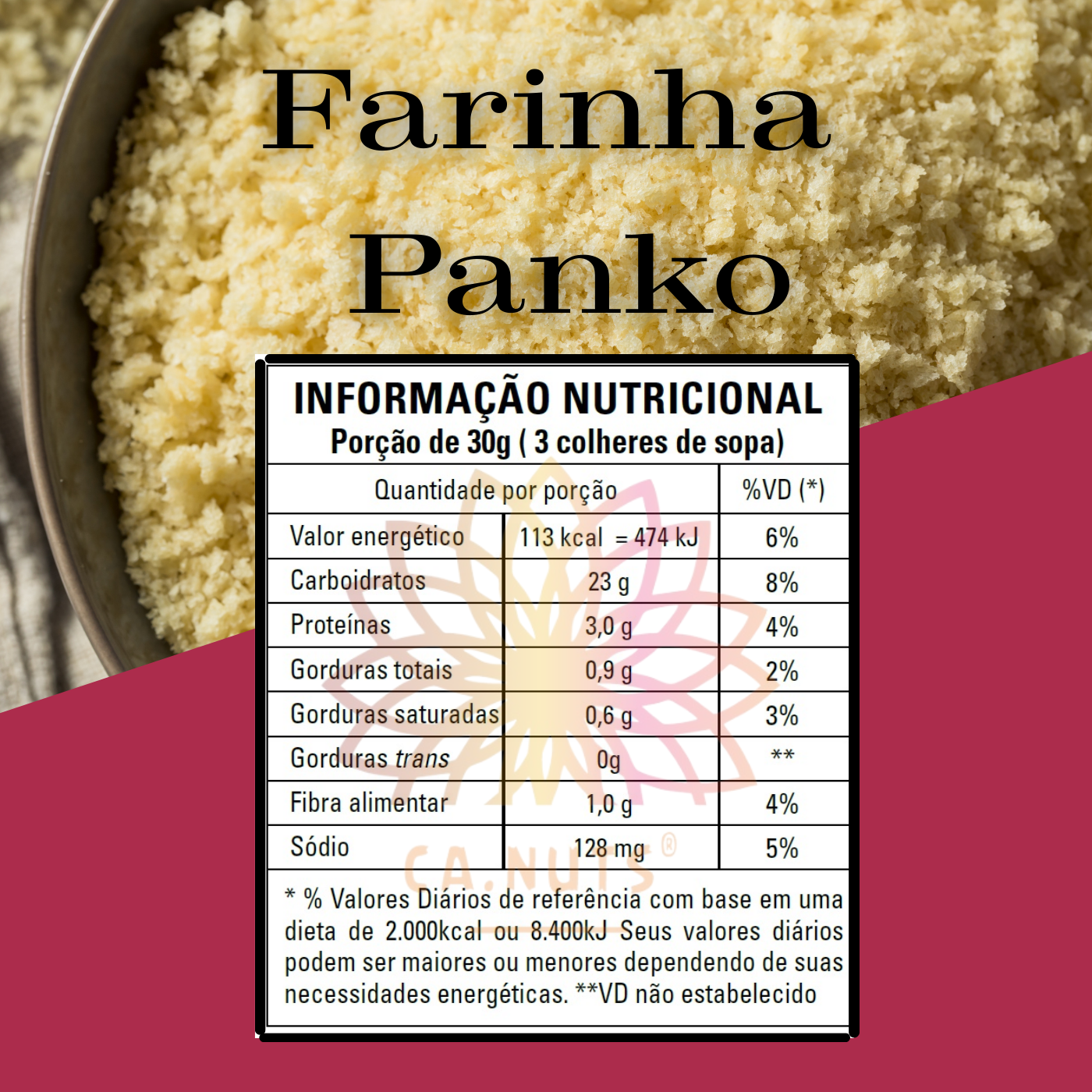 Farinha Panko Premium Ca.Nuts