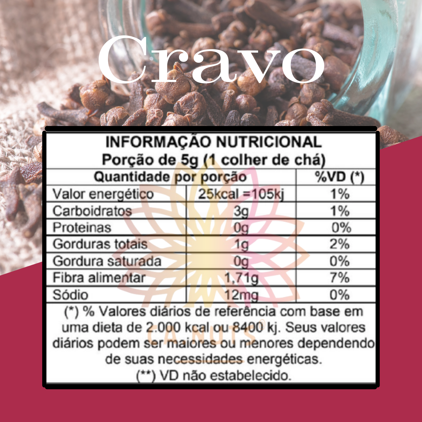 Cravo da Índia Premium Ca.Nuts | Linha de Especíarias Ca.Nuts