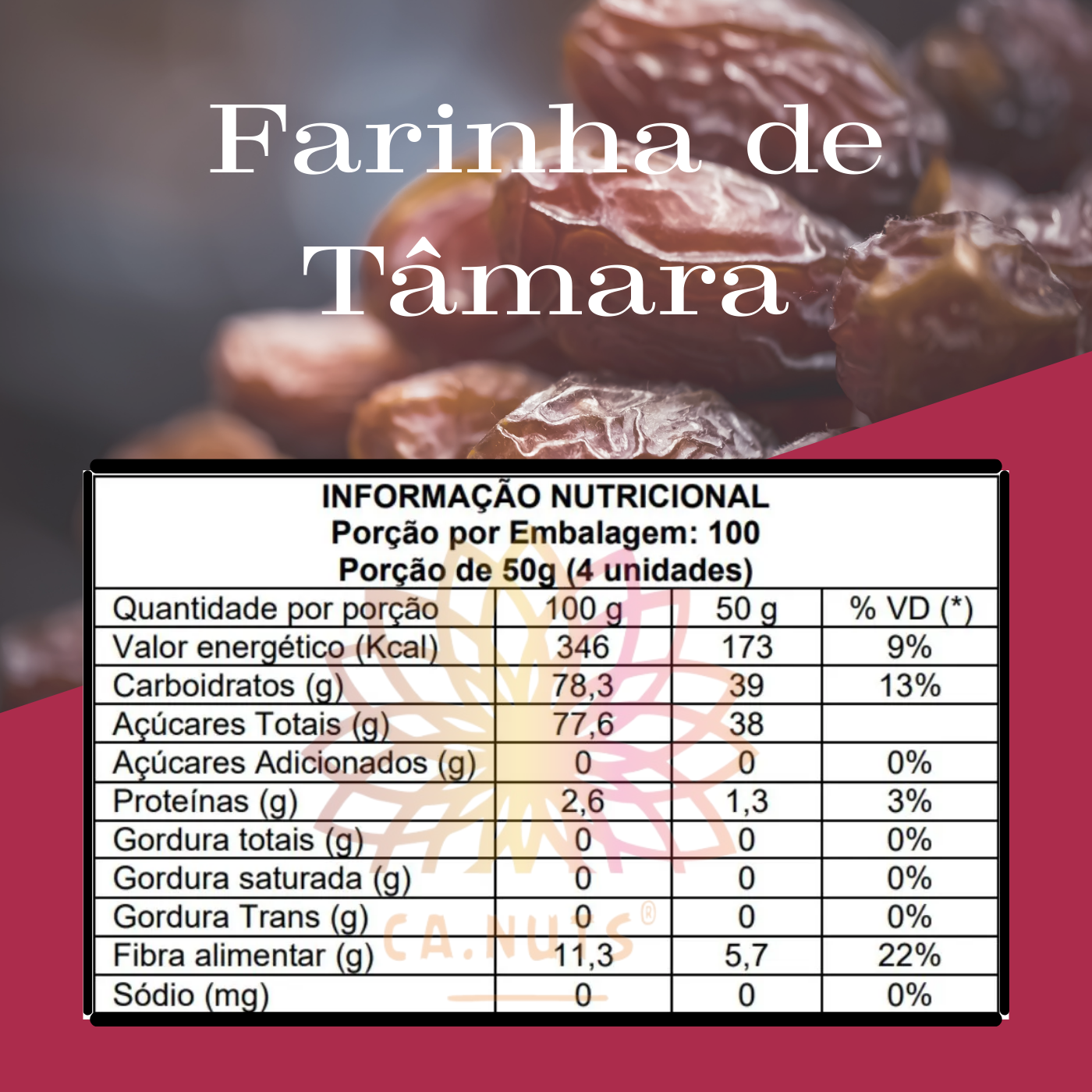 Farinha de Tâmara Premium Ca.Nuts