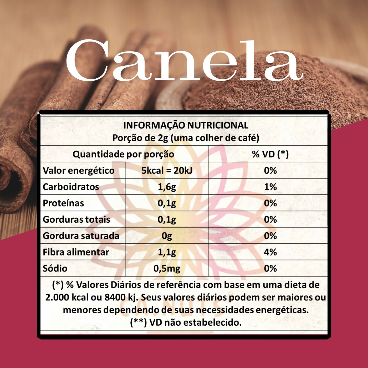 Canela em Pó Pura Premium | Ca.Nuts