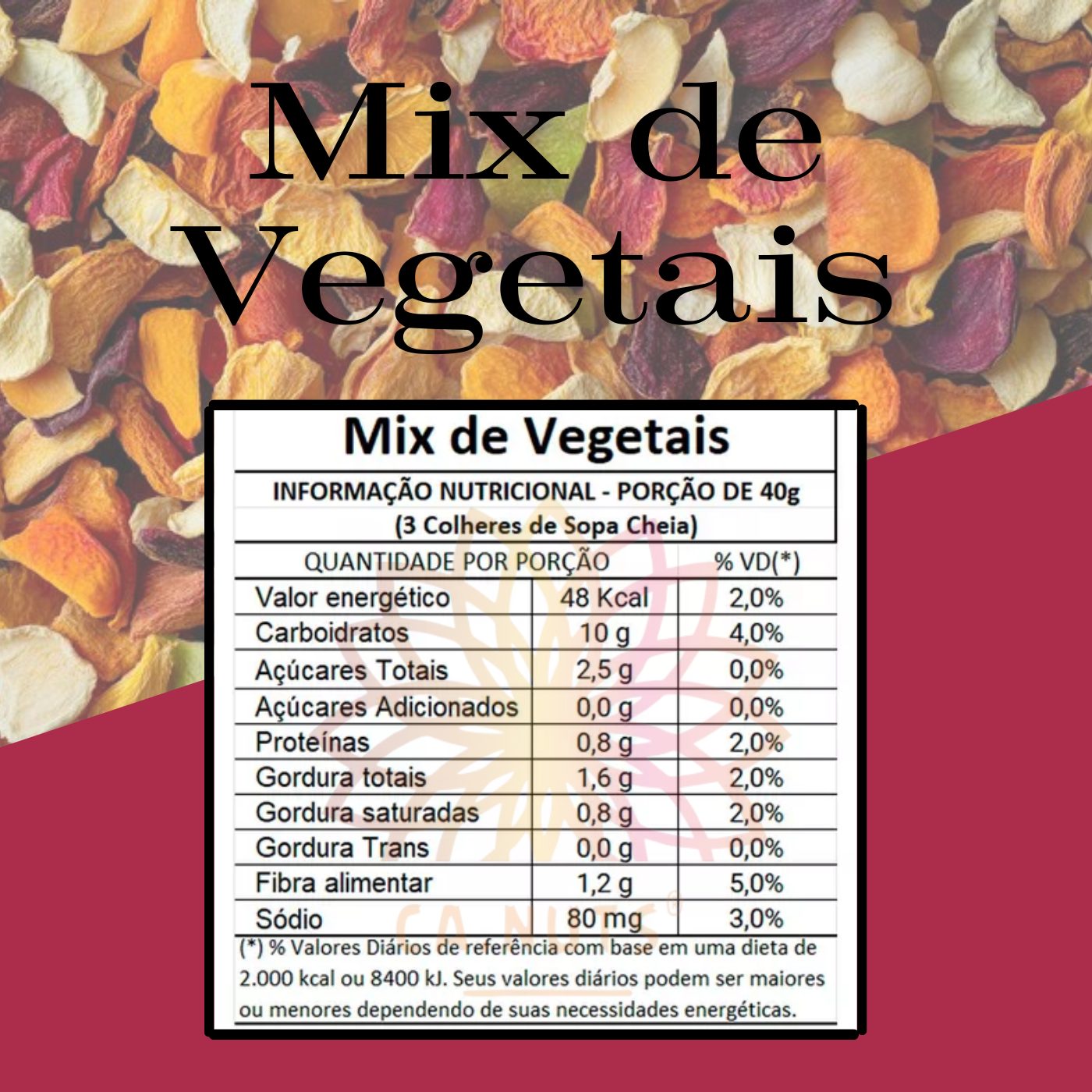 Mix de Vegetais Premium | Linha Especial de Especiarias Ca.Nuts