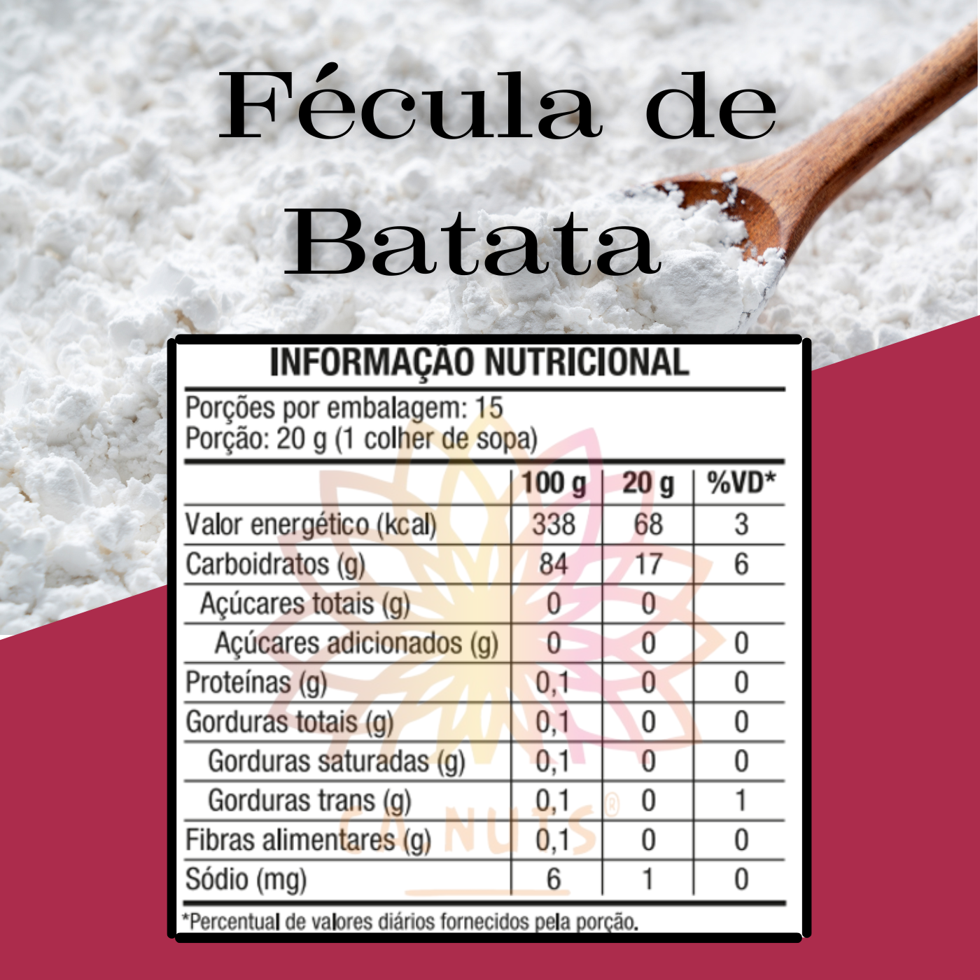 Fécula de Batata Premium Ca.Nuts - Leveza e Sabor Irresistível na sua Cozinha