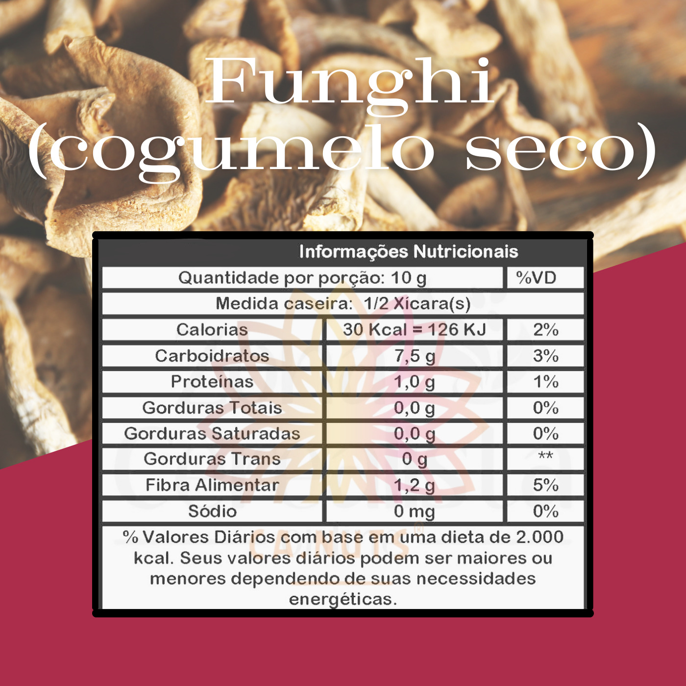 Funghi Seco Premium Ca.Nuts | Linha Especial de Especiarias Ca.Nuts