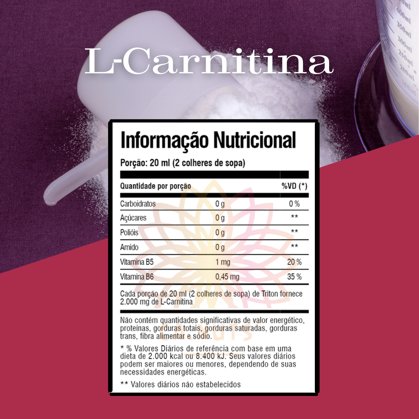 L-Carnitina em Pó Ca.Nuts Premium – Energia, Queima e Alta Performance