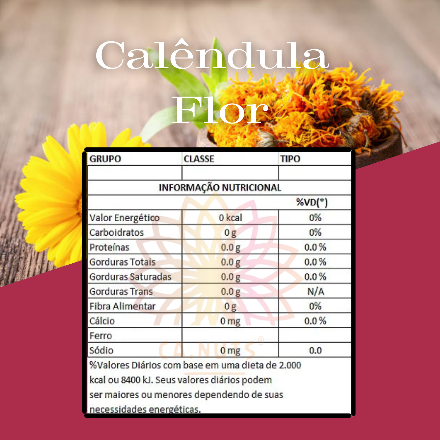 Calêndula Flor Premium Ca.Nuts