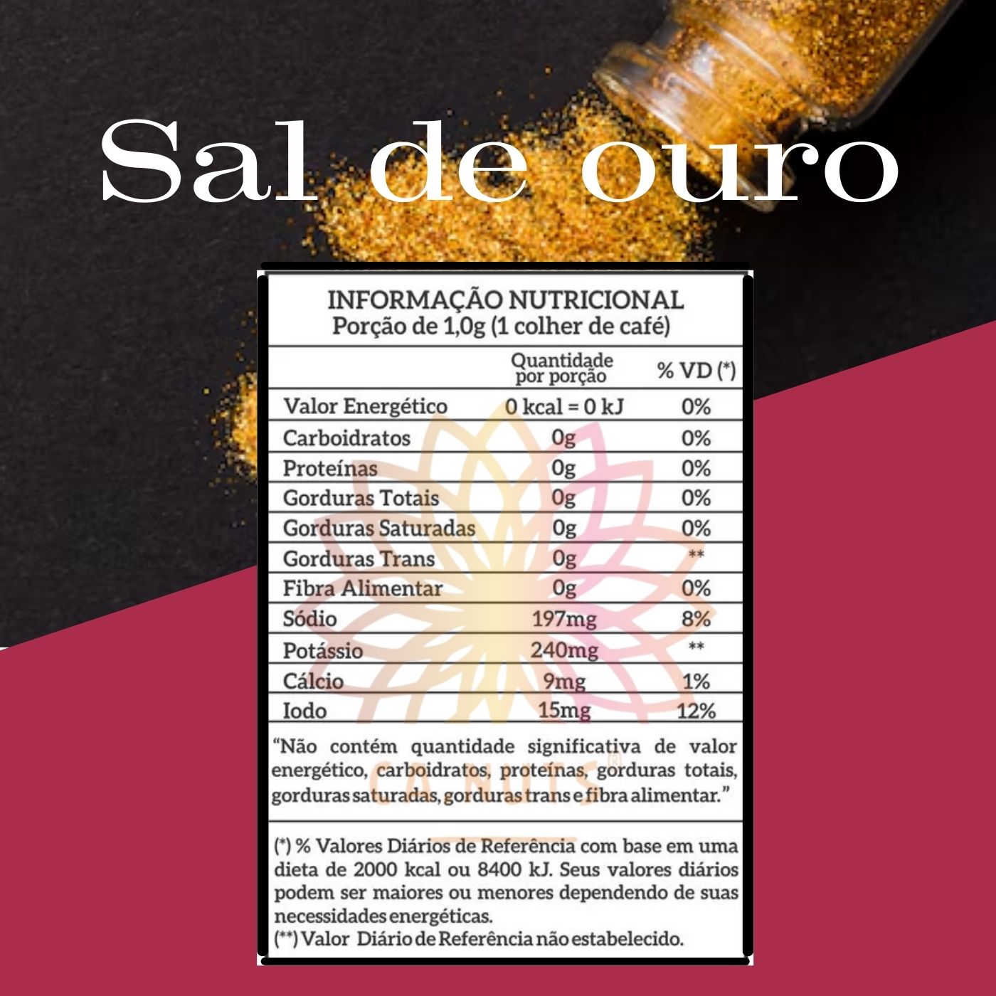 Sal de Ouro Premium | Especiarias Marca Ca.Nuts