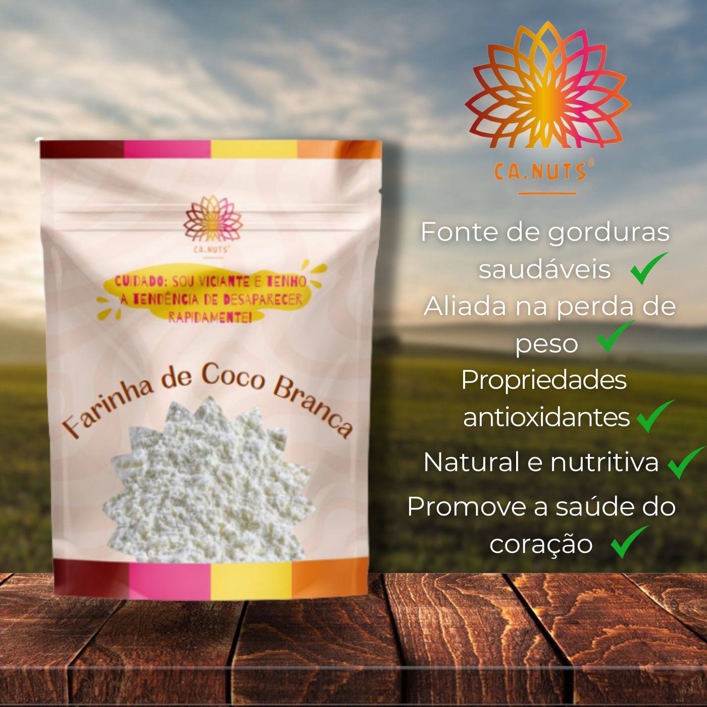 Premium White Coconut Flour Ca.Nuts Coconut 