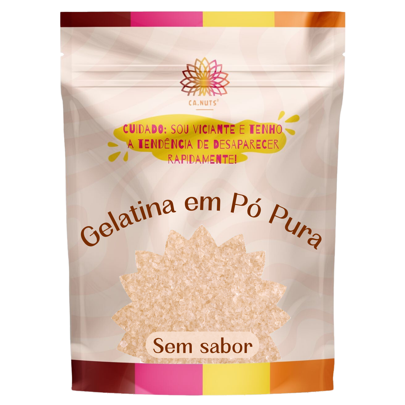 gelatina sem sabor pura